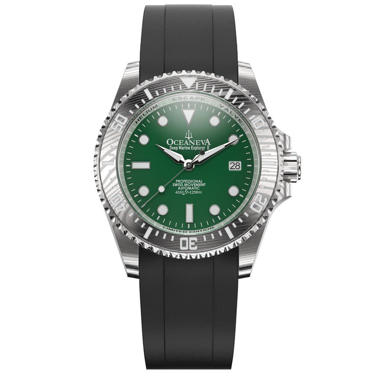 Oceaneva Deep Marine Explorer II Damascus Green Enamel Limited Edition