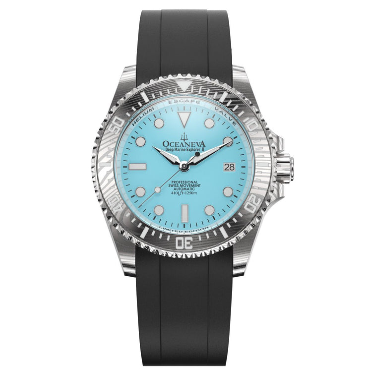 Oceaneva Deep Marine Explorer II Damascus Sky Blue Limited Edition
