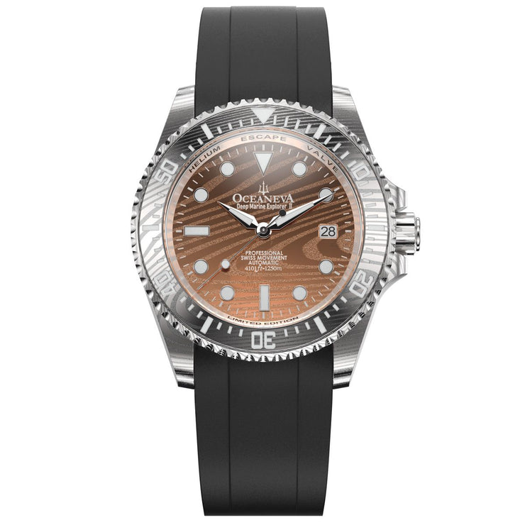 Oceaneva Deep Marine Explorer II Damascus Rose Gold Limited Edition