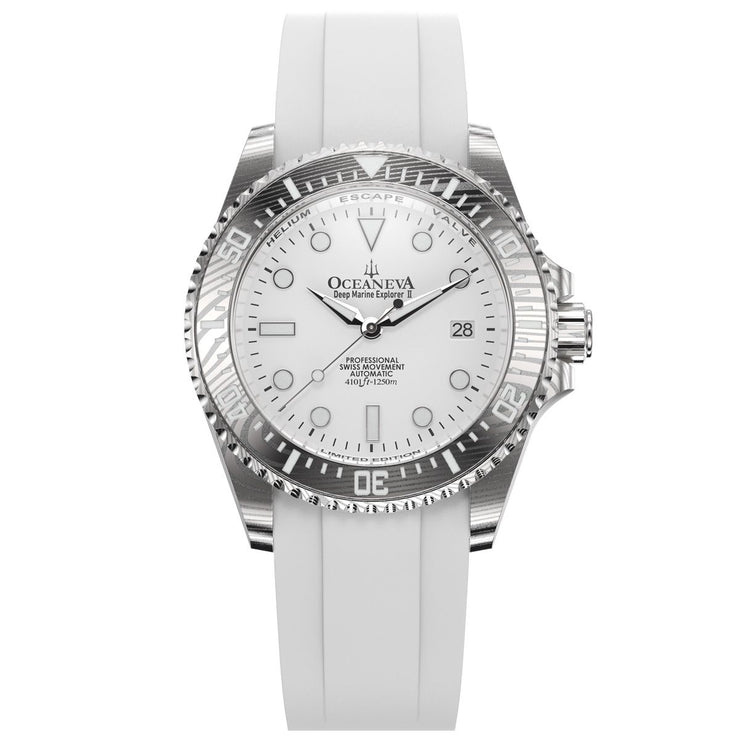 Oceaneva Deep Marine Explorer II Damascus All White Limited Edition