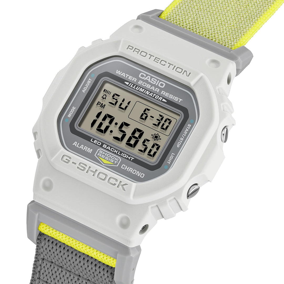 G-Shock DW5600 Cloth Band Digital Gray | Watches.com