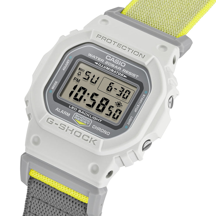 G-Shock DW5600 Cloth Band Digital Gray | Watches.com