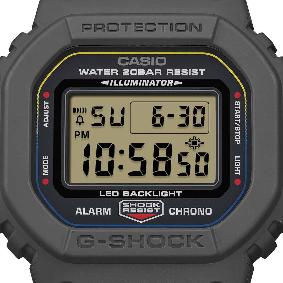 G-Shock DW5600 Cloth Band Digital Blue Orange | Watches.com