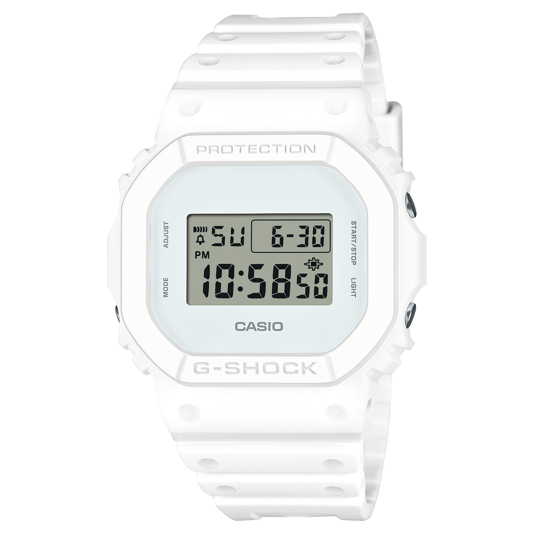 G-Shock DW5600 Digital All White | Watches.com G-Shock DW5600 Digital All White | Watches.com