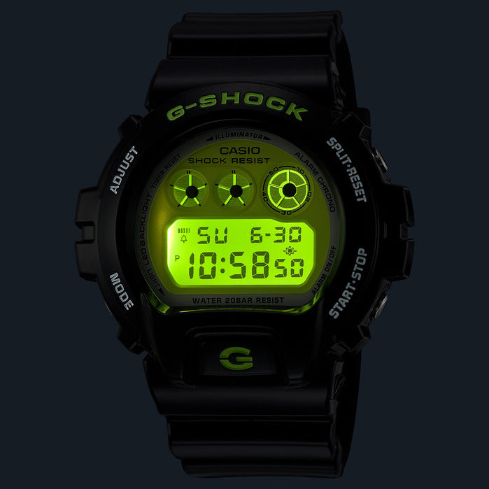 G-Shock DW6900 Vibrant Black angled shot picture