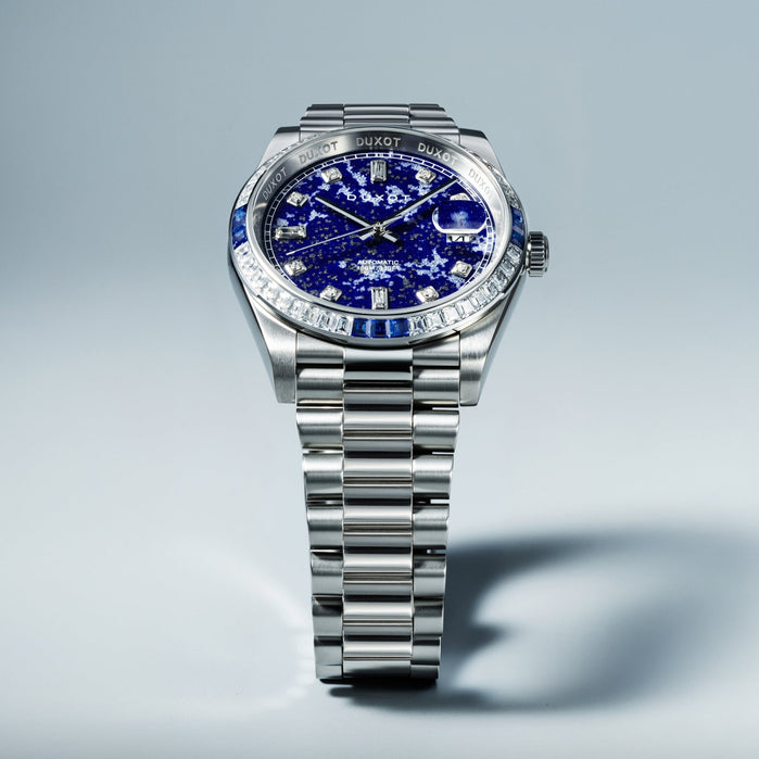 Duxot Serenata Automatic Limited Edition Blue Sandstone angled shot picture