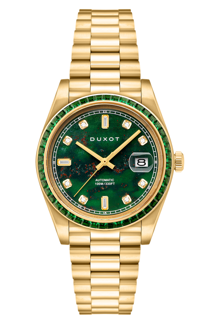 Duxot Serenata Automatic Limited Edition Chrysoprase angled shot picture