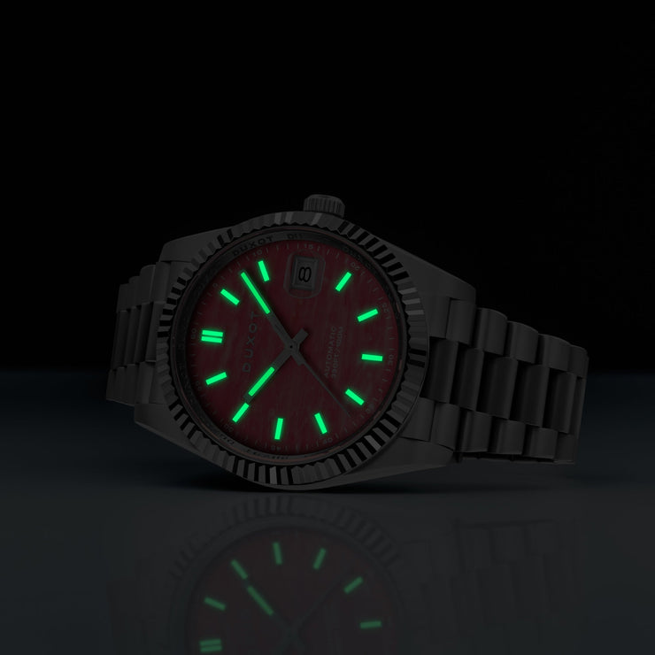 Duxot Marcel Automatic Lapidary Limited Edition Pink Opal