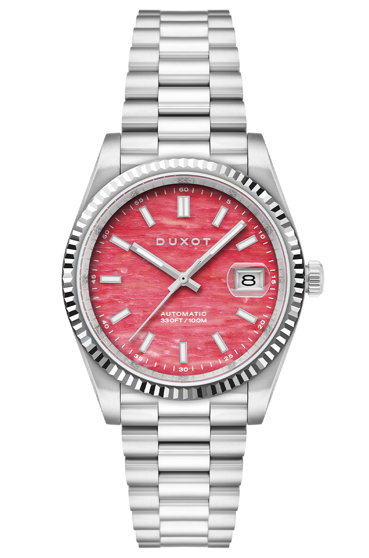 Duxot Marcel Automatic Lapidary Limited Edition Pink Opal