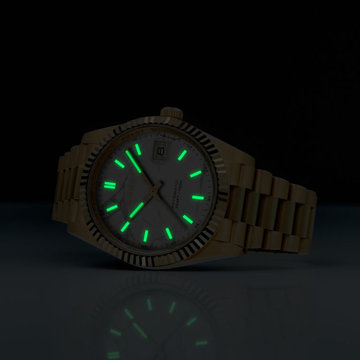 Duxot Marcel Automatic Lapidary Limited Edition White Magnesite