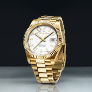 Duxot Marcel Automatic Lapidary Limited Edition White Magnesite