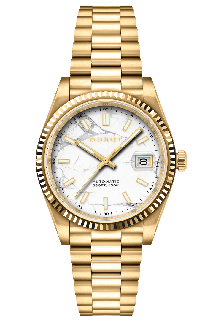 Duxot Marcel Automatic Lapidary Limited Edition White Magnesite
