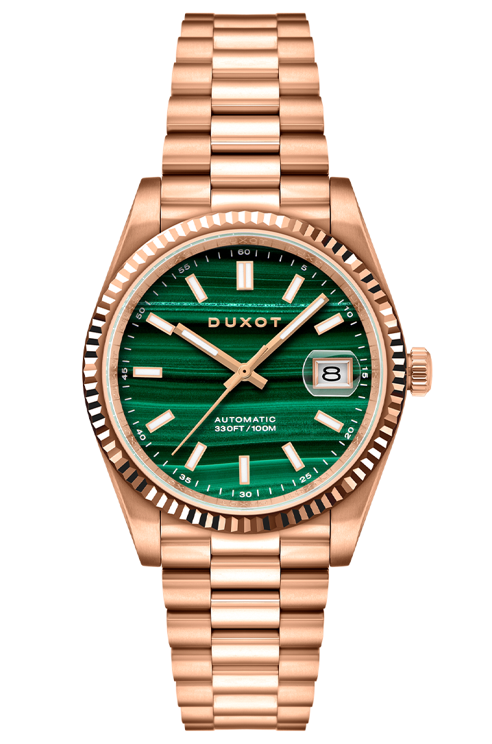NWT Duxot Marcel Automatic Green Dial Men\'s Watch Jade Green | Marcel Automatic – Duxot Watches main image 4