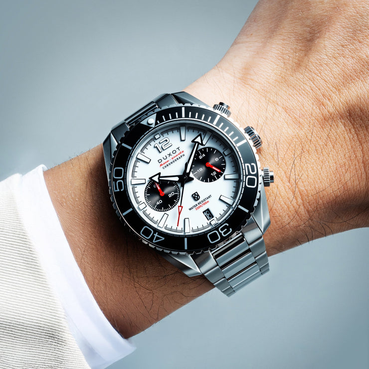 Duxot Tiburon Chronograph Buff White