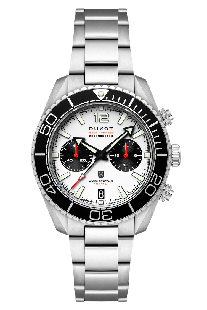Duxot Tiburon Chronograph Buff White angled shot picture