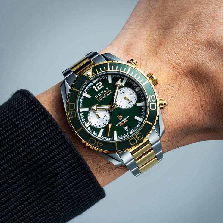 Duxot Tiburon Chronograph Green Gold