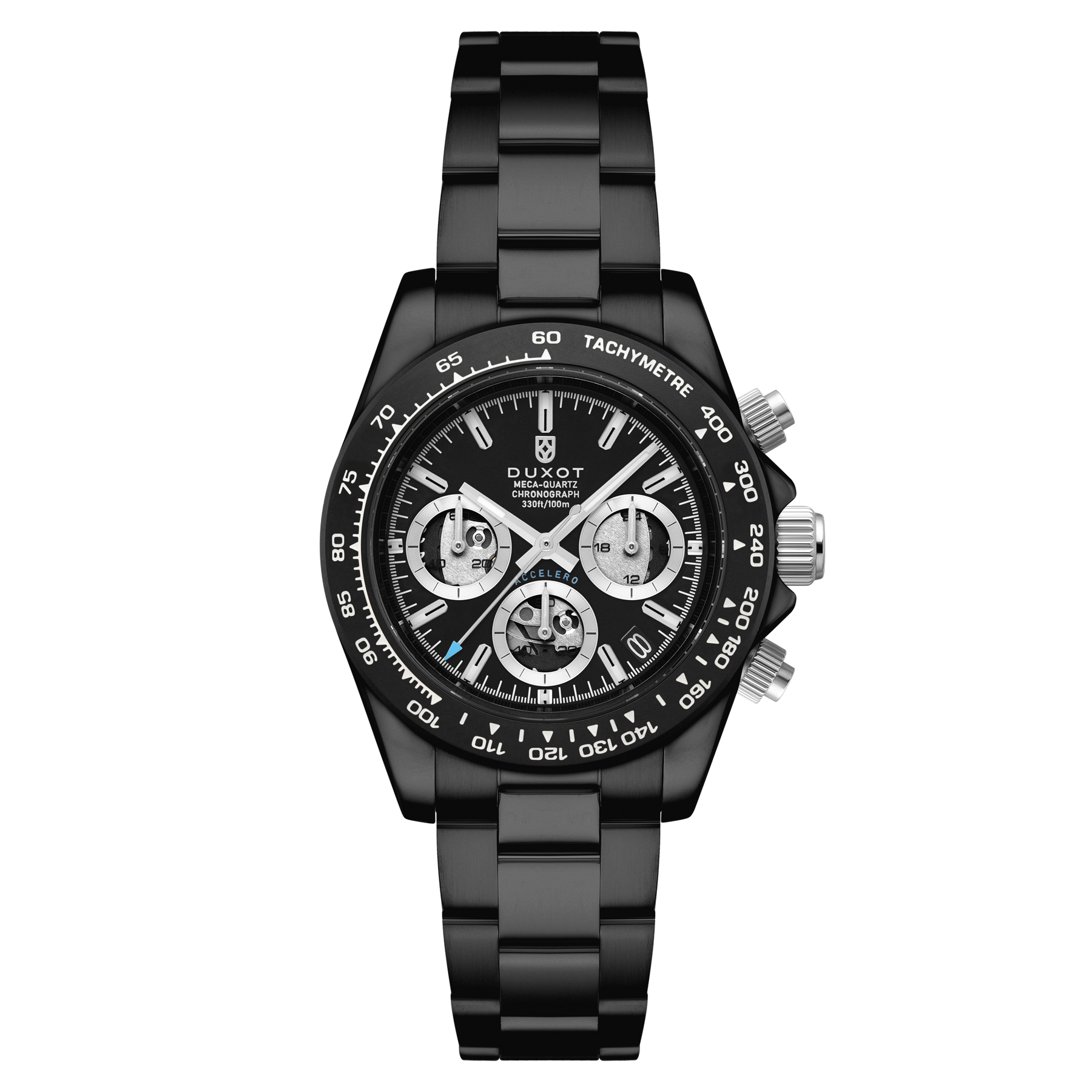 Duxot Accelero Chronograph Compax Skeleton Edition Dark Infinity