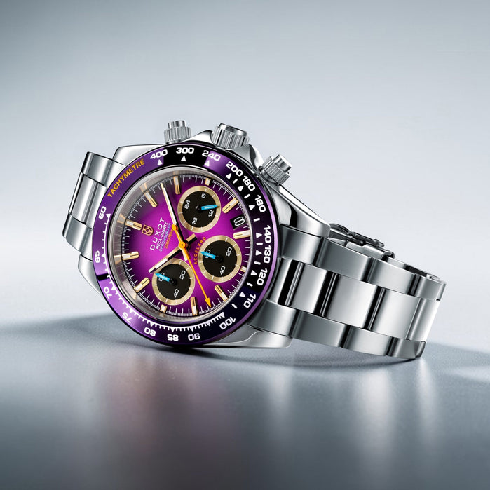 Duxot Accelero Chronograph Amethyst Aura angled shot picture