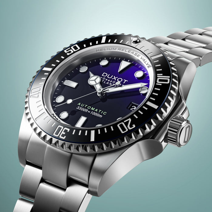 Duxot Atlantica Deep Dive Automatic Limited Edition Blackberry angled shot picture