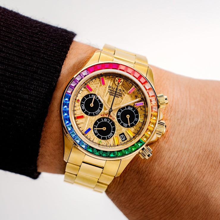 Duxot Accelero Meteorite Chronograph Limited Edition Gold Meteorite