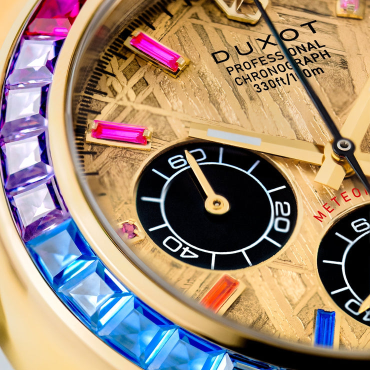 Duxot Accelero Meteorite Chronograph Limited Edition Gold Meteorite