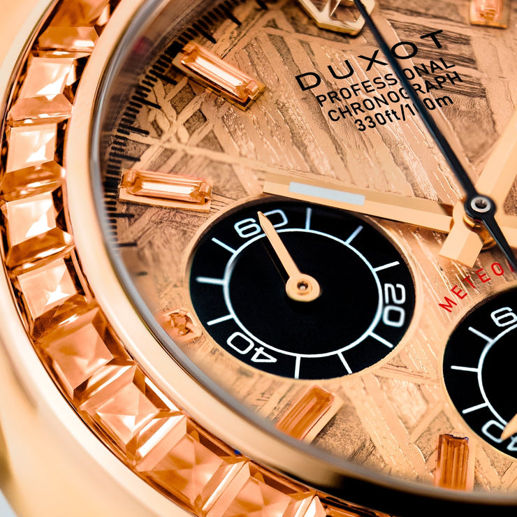 Duxot Accelero Meteorite Chronograph Limited Edition Rose Gold Meteorite