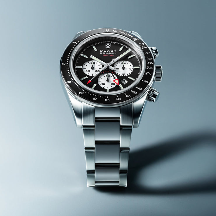 Duxot Vitesse Dual Time Chronograph Charcoal Black