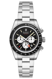 Duxot Vitesse Dual Time Chronograph Charcoal Black