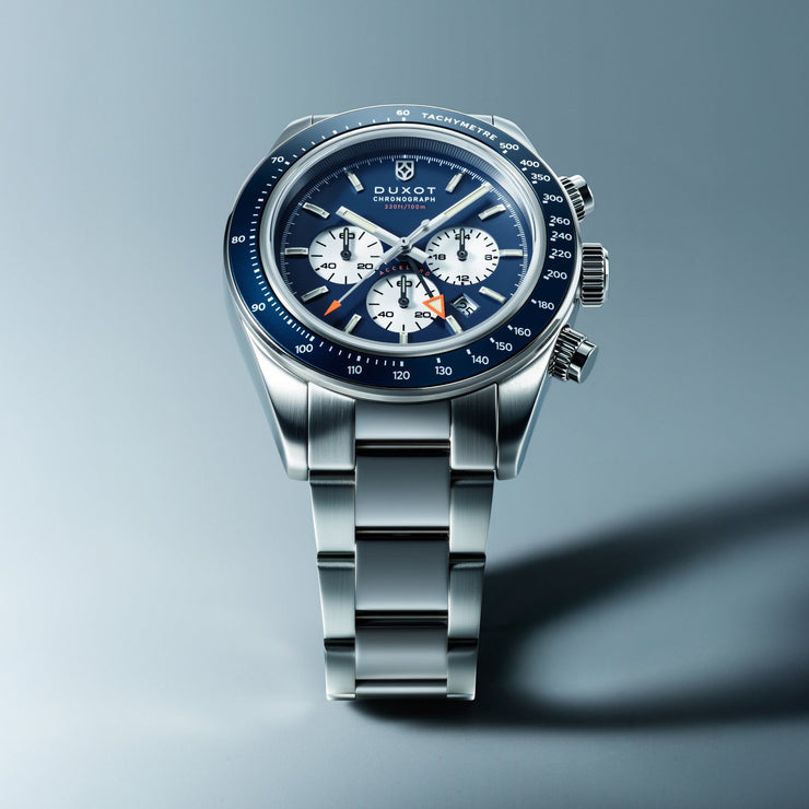 Duxot Vitesse Dual Time Chronograph Ice Blue