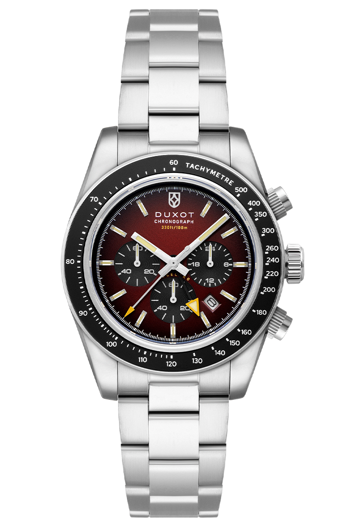 Duxot Vitesse Dual Time Chronograph Radial Red