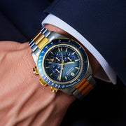 Duxot Vitesse Dual Time Chronograph Cobalt Blue