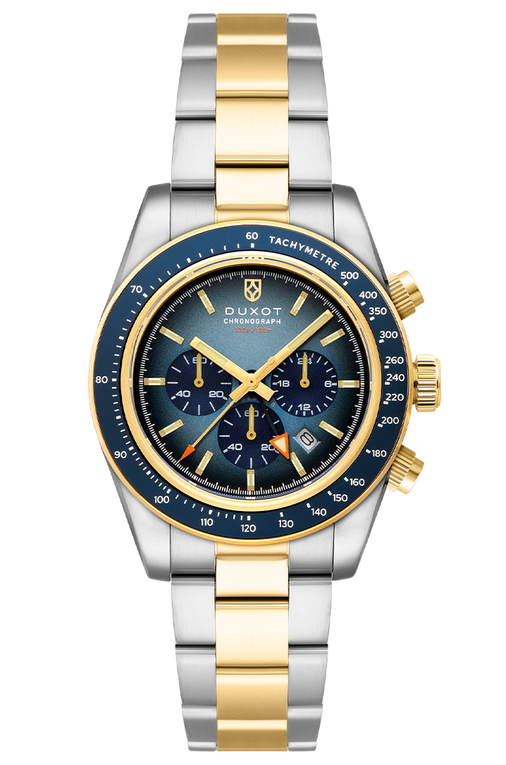Duxot Vitesse Dual Time Chronograph Cobalt Blue