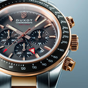 Duxot Vitesse Dual Time Chronograph Rust Brown