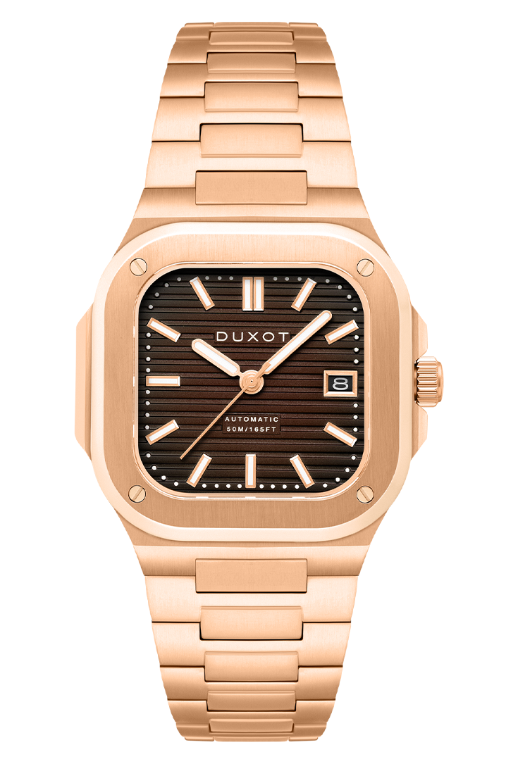 Duxot Quadrata Automatic Walnut Brown* – Watches.com