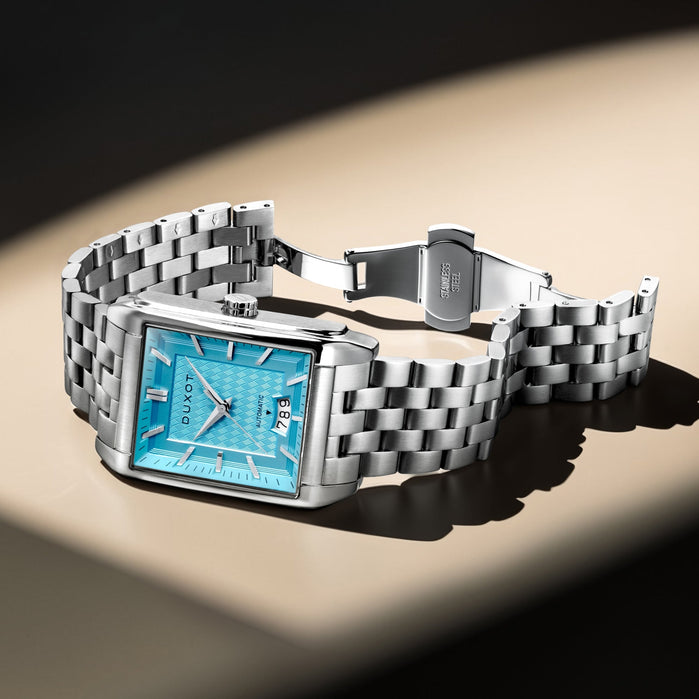 Duxot Livorno Automatic Teal Spark angled shot picture