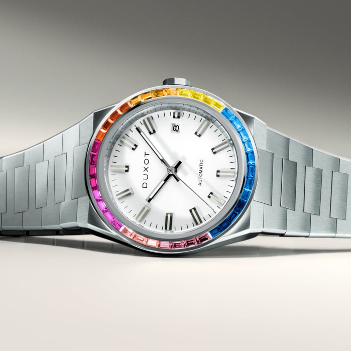 Duxot Alicante Rainbow Automatic Alabaster Rainbow angled shot picture