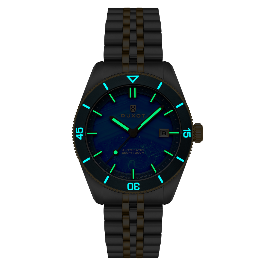 Duxot Pacifico Automatic Lapidary Blue Jasper Limited Edition