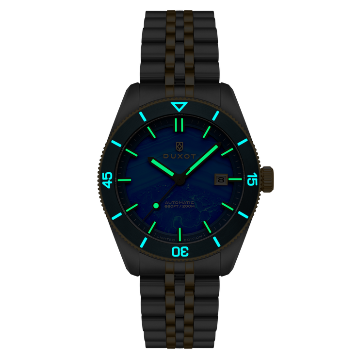 Duxot Pacifico Automatic Lapidary Blue Jasper Limited Edition