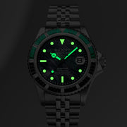 Duxot Atlantica 40 Rainbow Automatic Green Black Mother of Pearl