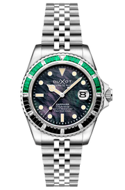 Duxot Atlantica 40 Rainbow Automatic Green Black Mother of Pearl