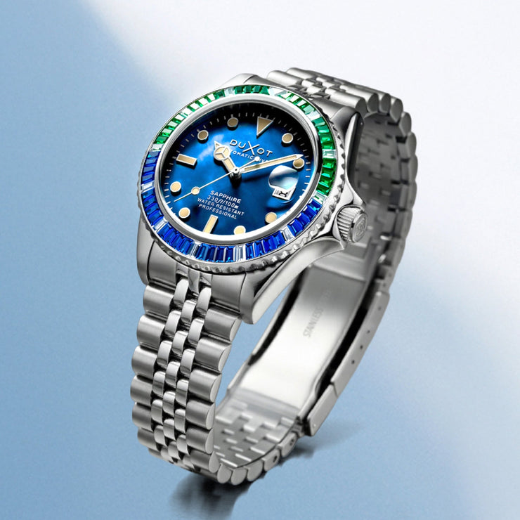 Duxot Atlantica 40 Rainbow Automatic Blue Mother of Pearl