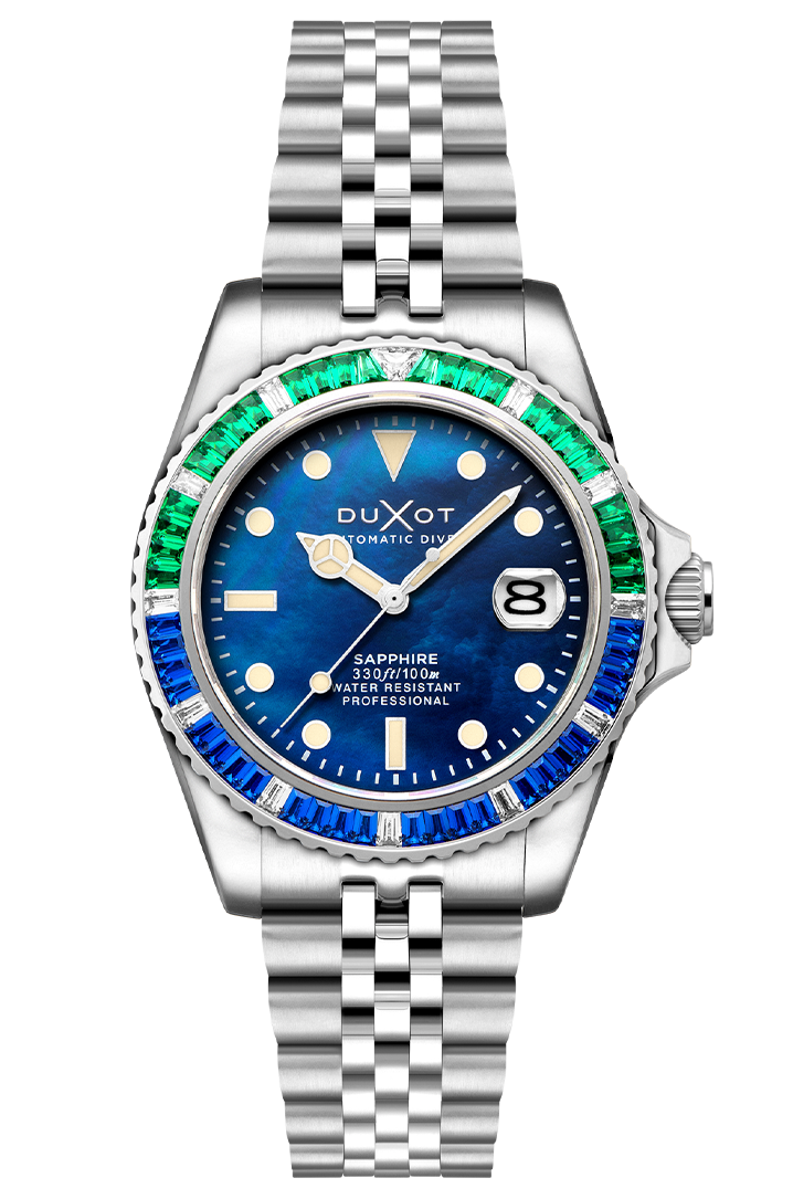 Duxot Atlantica 40 Rainbow Automatic Blue Mother of Pearl