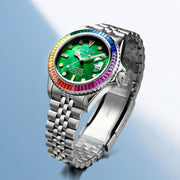 Duxot Atlantica 40 Rainbow Automatic Green Mother of Pearl