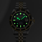 Duxot Atlantica 40 Rainbow Automatic Silver Gold Black Mother of Pearl