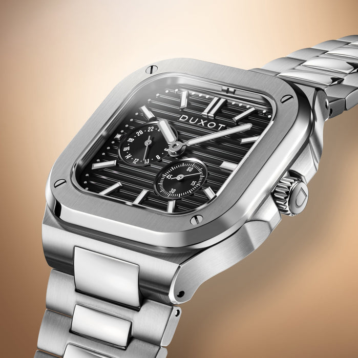 Duxot Quadrata 24 Hour Automatic Slate Fusion angled shot picture