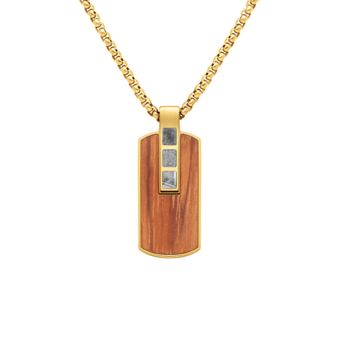 Duxot Accelero Dog Tag Dark Wood Meteorite angled shot picture