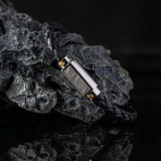 Duxot Vezeto Leather Bracelet Black Meteorite