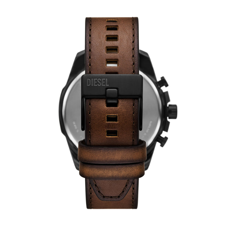 Diesel Mega Chief Slim Chrono Black Brown