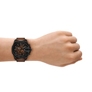 Diesel Mega Chief Slim Chrono Black Brown