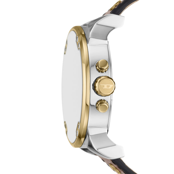 Diesel Mr. Daddy 2.0 Chrono Silver Brown Gold angled shot picture